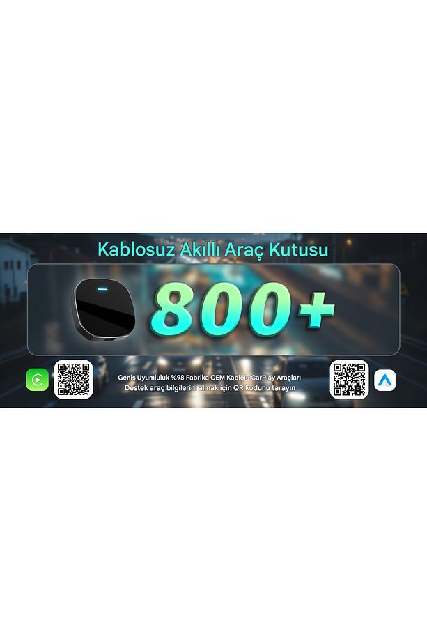 Phoebus B2 Carplay & Android Auto Kablosuz Adaptör Youtube Netflix Video Oynatma Kutusu Ai Box - 6