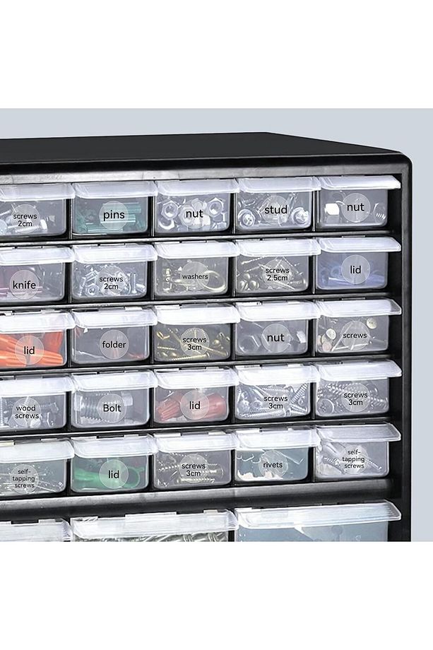 14x28mm (13x13mmX2) Yuvarlak Şeffaf Etiket 220 Adet, D11/D110/D101 için (T14*28-220transparent) - 3