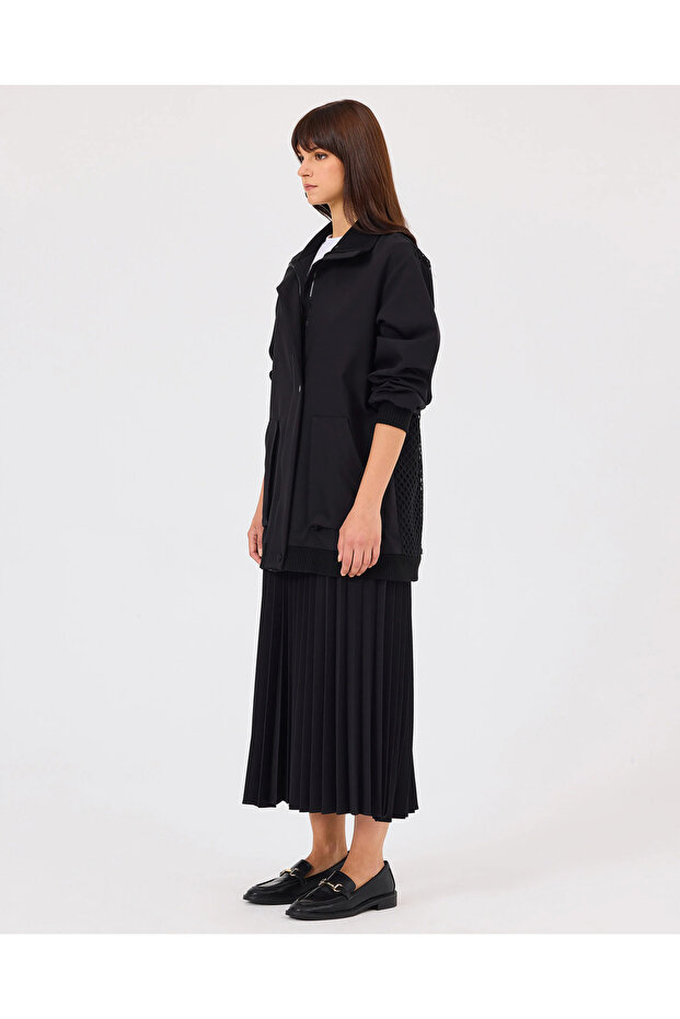 Pliseli Elastik Bel Etek - 3