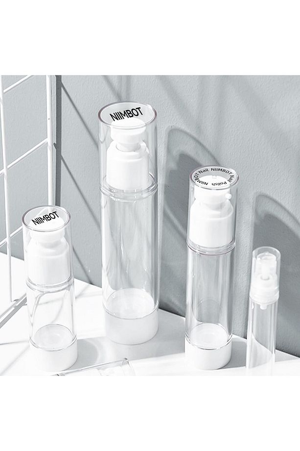 14x28mm (13x13mmX2) Yuvarlak Şeffaf Etiket 220 Adet, D11/D110/D101 için (T14*28-220transparent) - 4