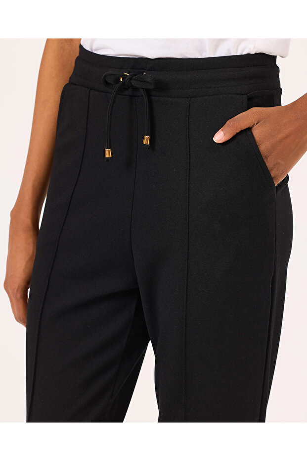Elastik Bel Cepli Bilek Boy Pantolon - 3