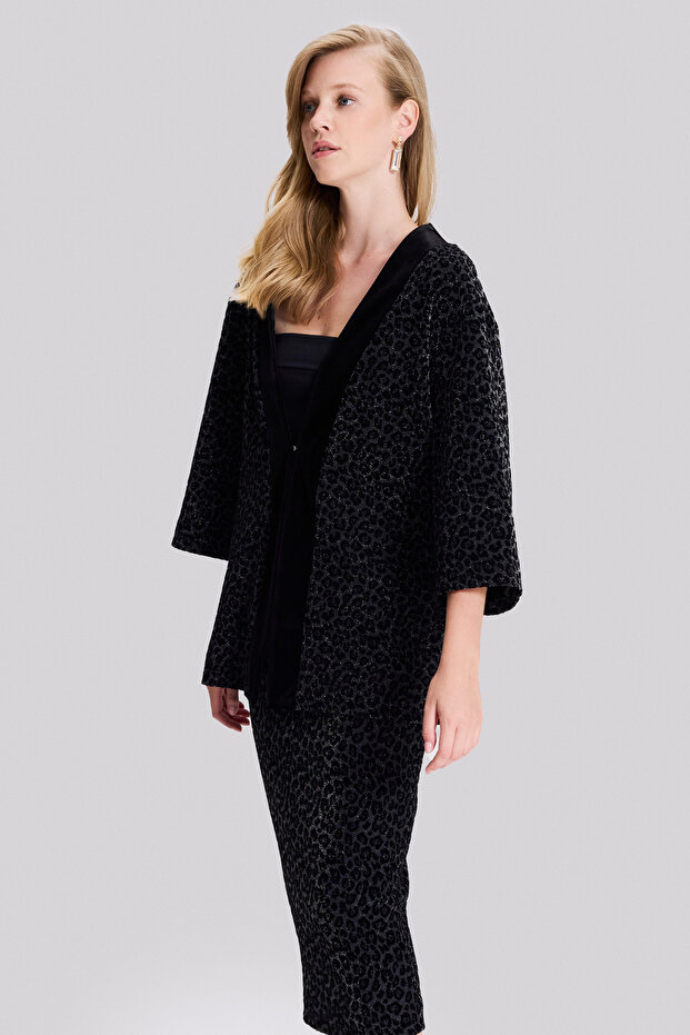Leopar Desen Şık Panço - 3