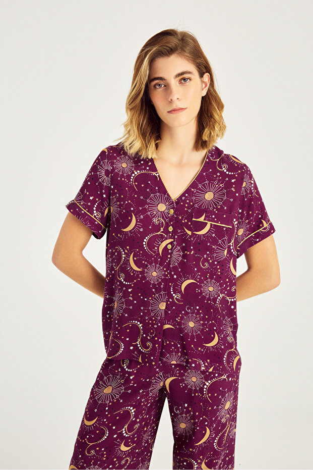 Galaxy Pattern Pajama Set - 2