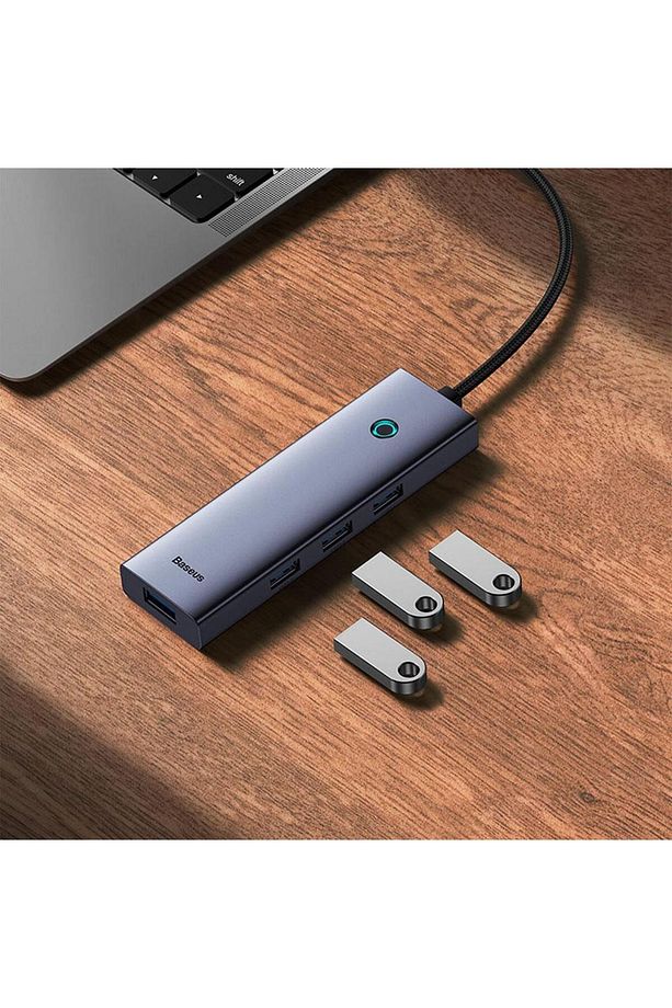 Flite Series 5-Port HUB （Type-C to HDMI4K@30Hz*1+USB 3.0*4) - Uzay Grisi - 5