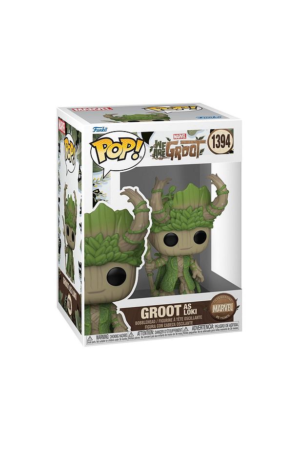 Pop Marvel We are Groot- Groot As Lokı No:1394 Booble Head - 1