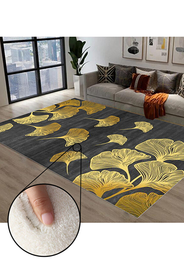 سجادة مستطيلة ناعمة الملمس متعددة الألوان 160*230 سم - 1