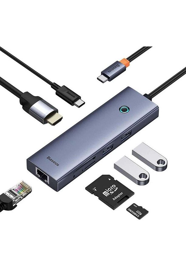 Flite Series 7-Port HUB （Type-C to HDMI4K@60Hz*1+USB3.0*2) - Uzay Grisi - 4