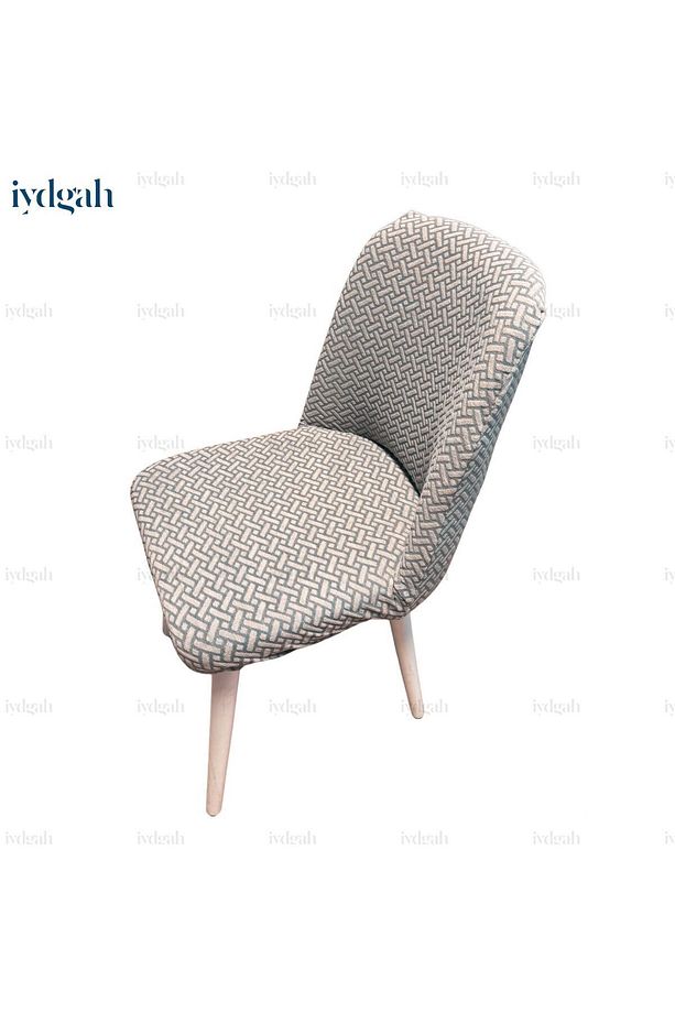 Tuğla Desen Kaliteli Büyük Oval Sandalye Kılıfı, Sandalye Örtüsü, Hasır Desen, Lastikli 1 Adet Taş - 4