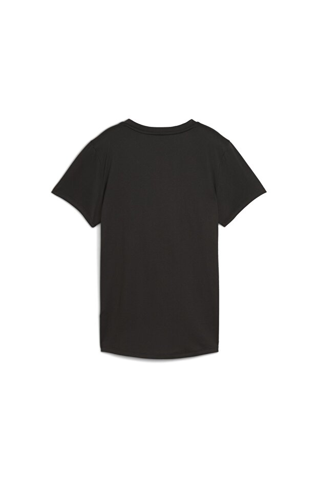 Tad Essentials Crew Kadın Siyah Yuvarlak Yaka Tişört - 5