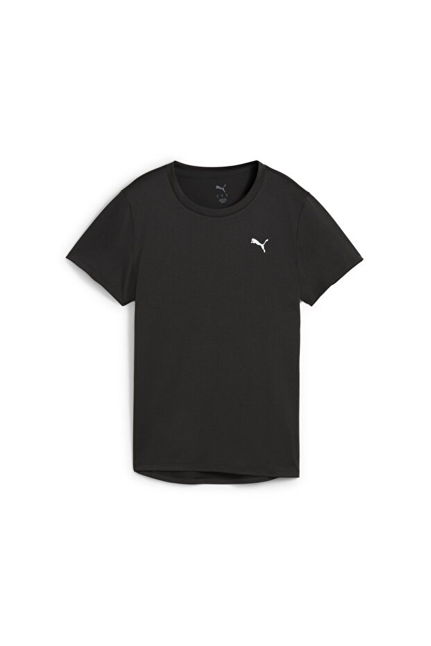 Tad Essentials Crew Kadın Siyah Yuvarlak Yaka Tişört - 4