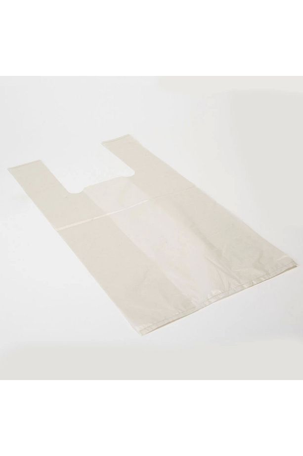 Kalın Battal Boy Beyaz Poşet 70cm X 43cm 20 Adet - 1