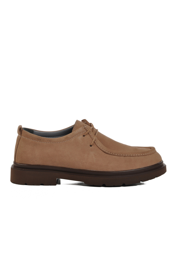 Sand Nubuck Genuine Leather Men's Casual Shoes 1005 m