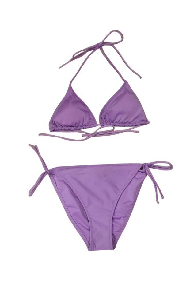 Glowzia Lilac Women's Bikini Set Triangle Mold