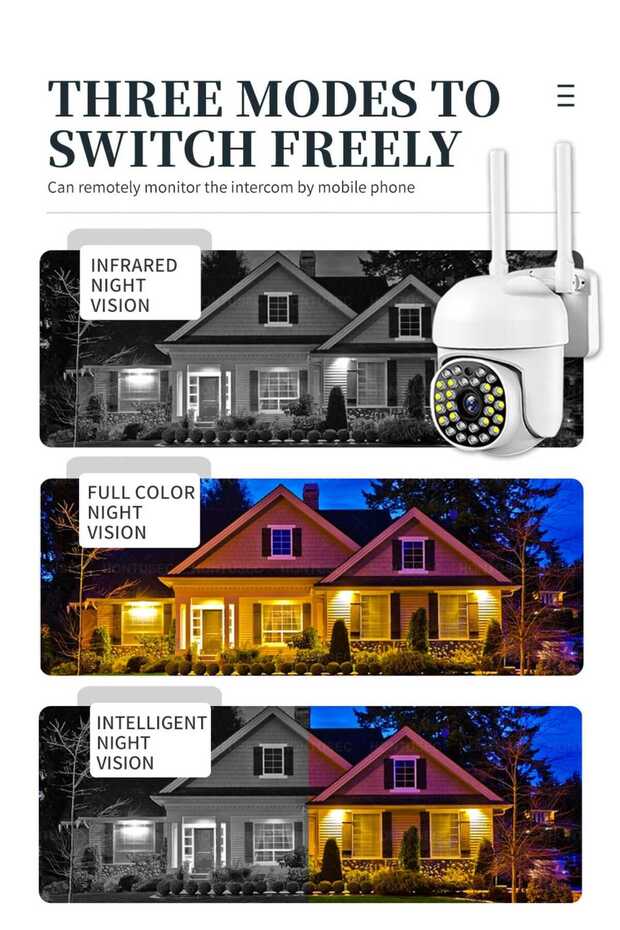 Blm-04 Wifi Smart Kamera 2 Mp Yoosee App Akıllı Ip Kamera - 5