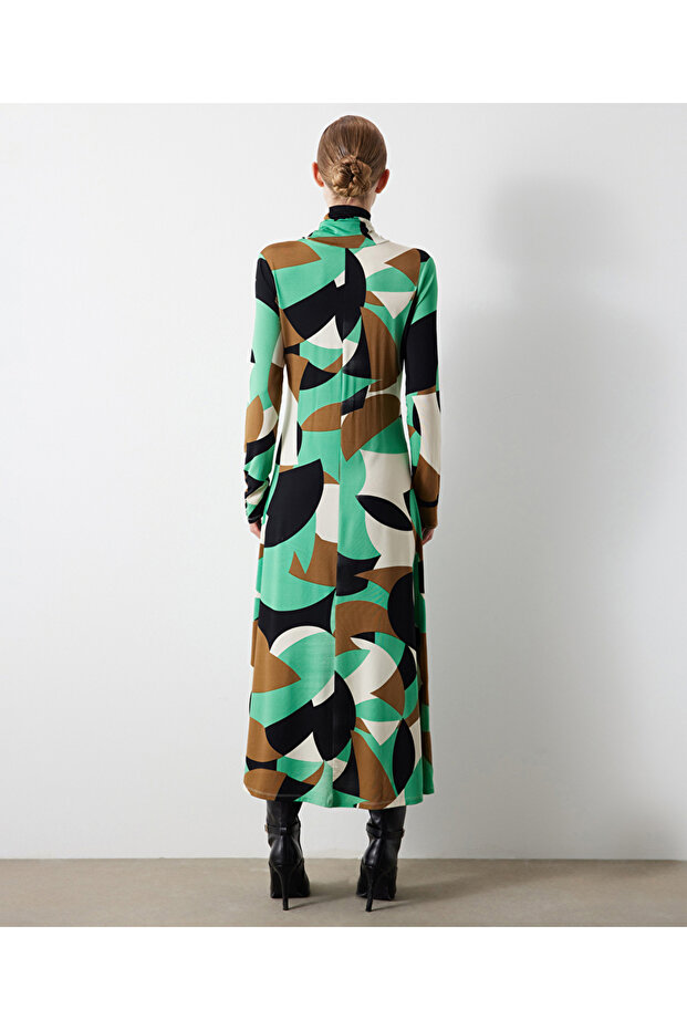 Patterned midi dress - 7