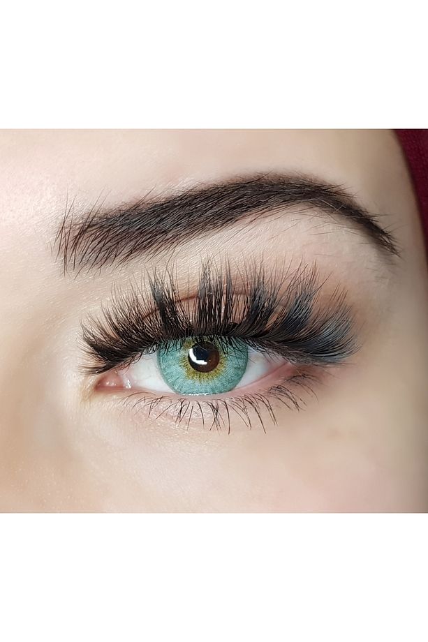 Üçlü İpek Takma Kirpik Set (G803 MODEL), Powerliner Şeffaf Kalem Yapıştırıcı Ve Takma Aparatı - 1