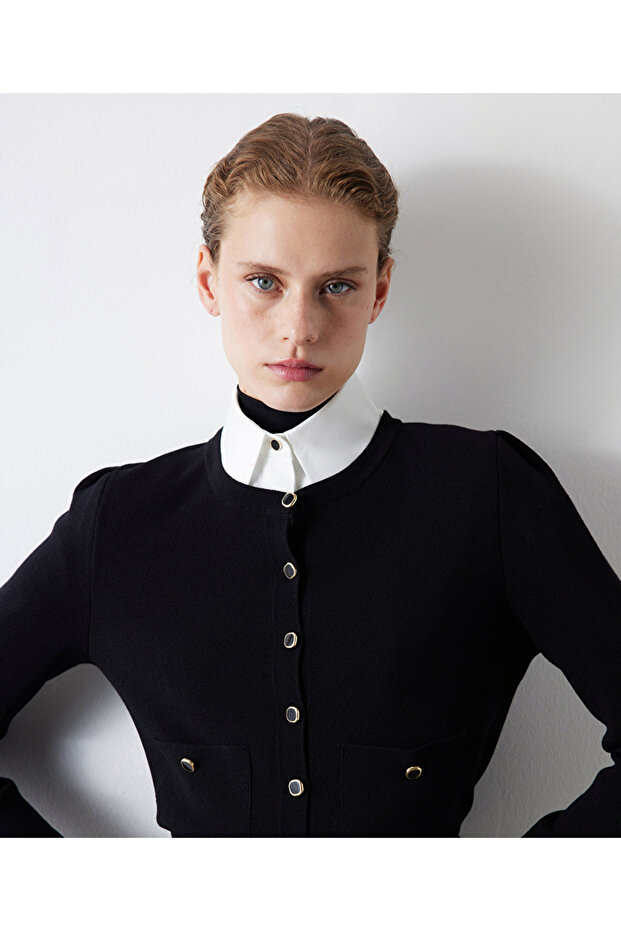 Buttoned cardigan - 1