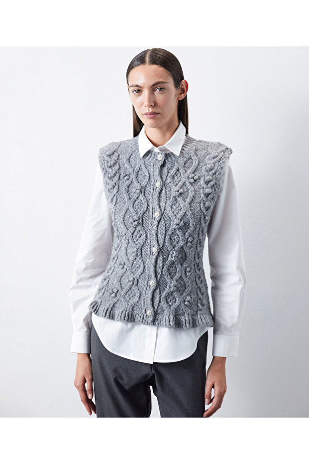 Glitzernde Strickweste - 1