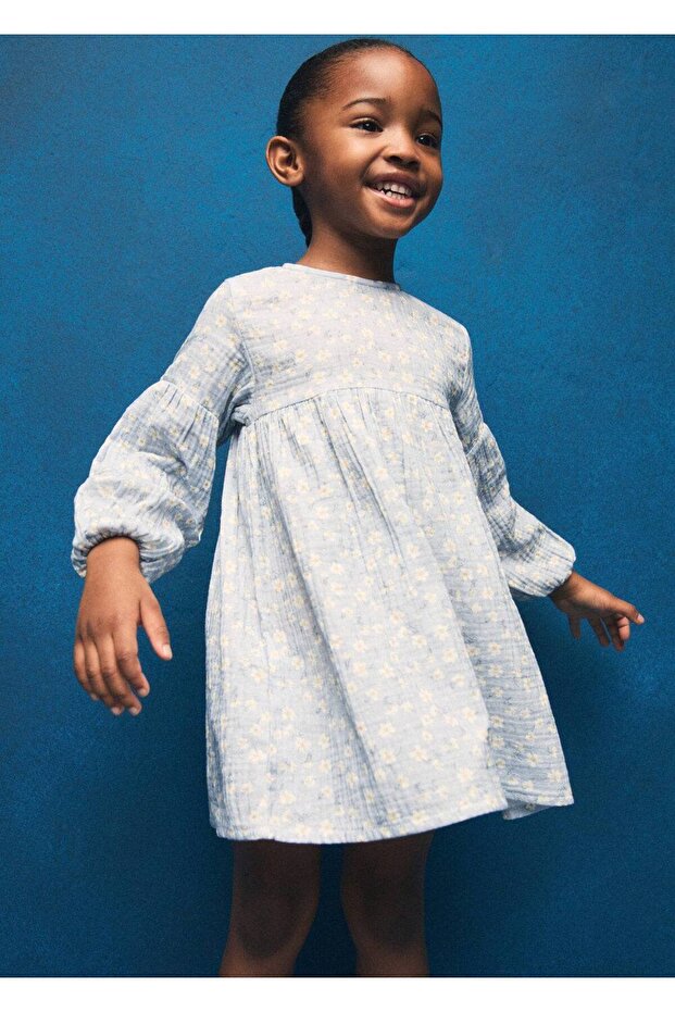 Çiçek desenli elbise - 5