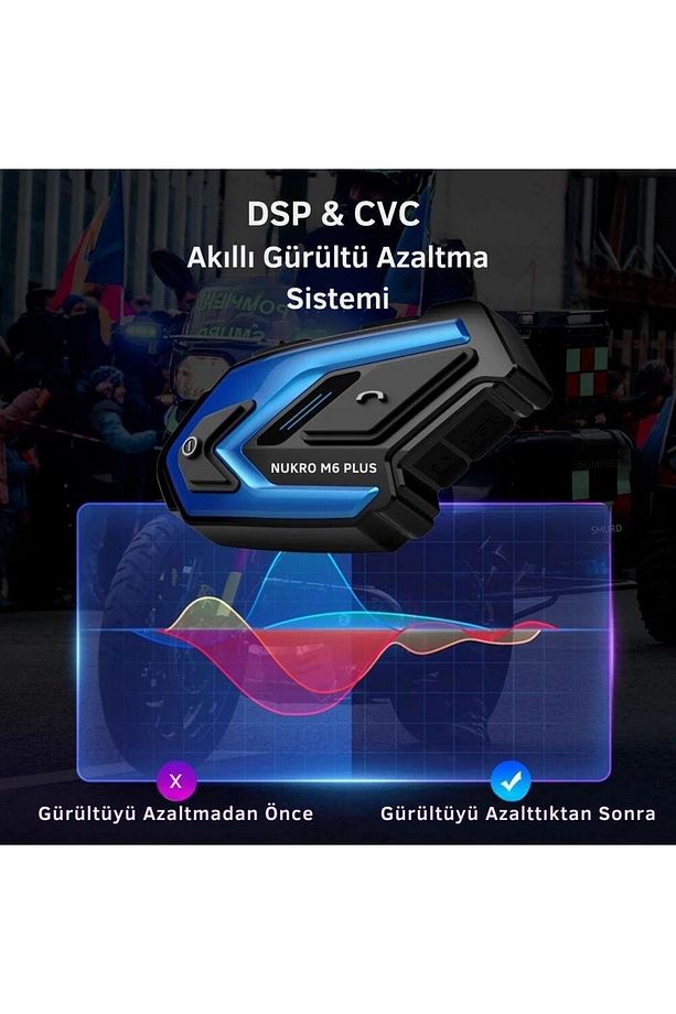 Nukro M6 Plus Bluetooth & Intercom - 4