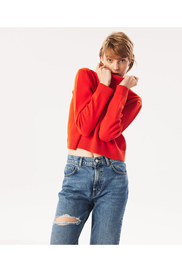 ملابس تريكو أساسية ذات ياقة عمودية - 5