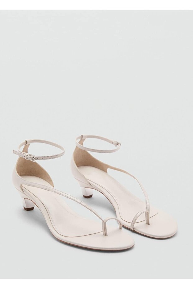 Deri bantlı sandalet - 1