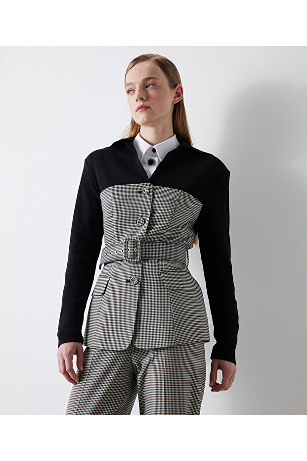 Blazer aus Strick-Mix - 1