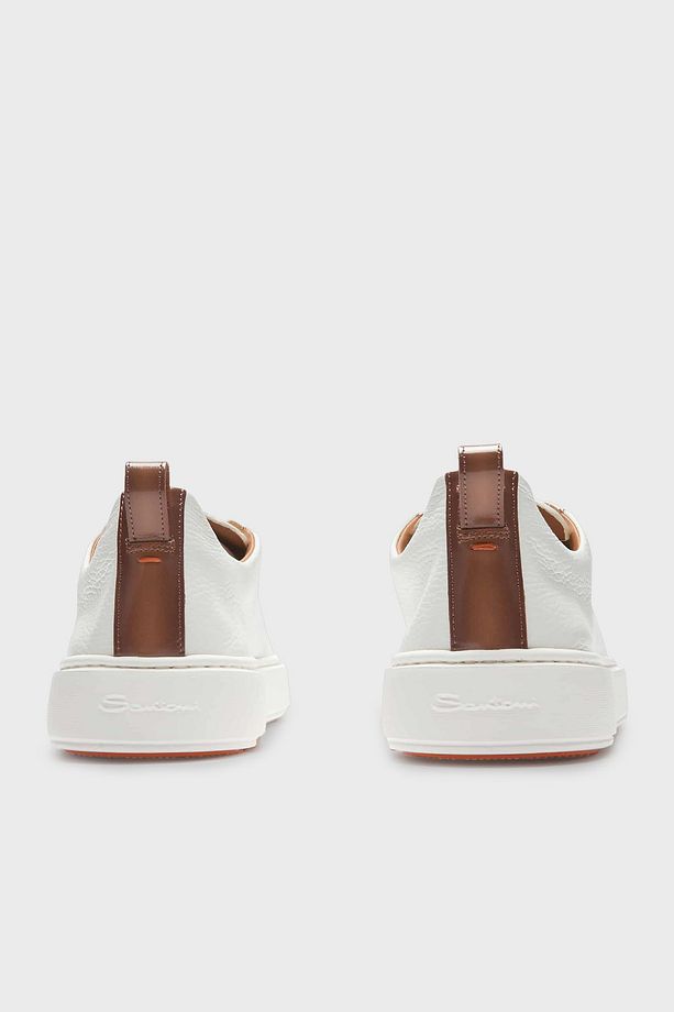 Logolu Hakiki Deri Kalın Tabanlı Slip-On Sneaker Ayakkabı Erkek AYAKKABI MBCD21995BARTLLDI50 - 3