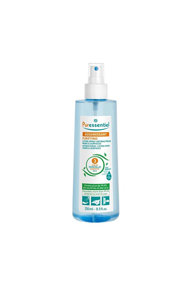 Purifying Antibacterial Lotion Spray Hands & Surfaces - With 3 Essential Oils| 250Ml