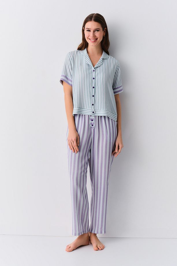 Line Maskülen Pijama Takımı - 1
