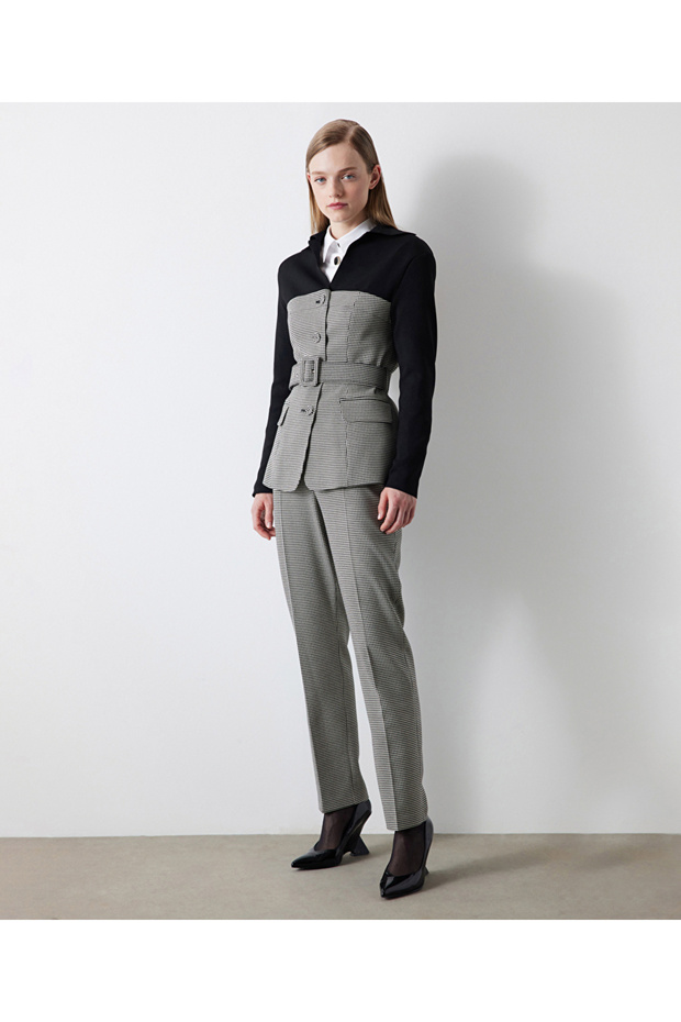 Blazer aus Strick-Mix - 7