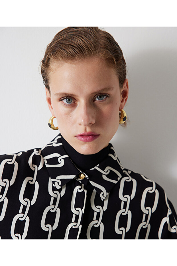 Kleid mit Kettenmuster - 7