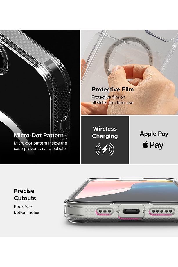 Apple iPhone 16e Kılıf Magsafe Wireless Kablosuz Şarj Destekli Sert Silikon Şeffaf Kapak Manyetik - 5