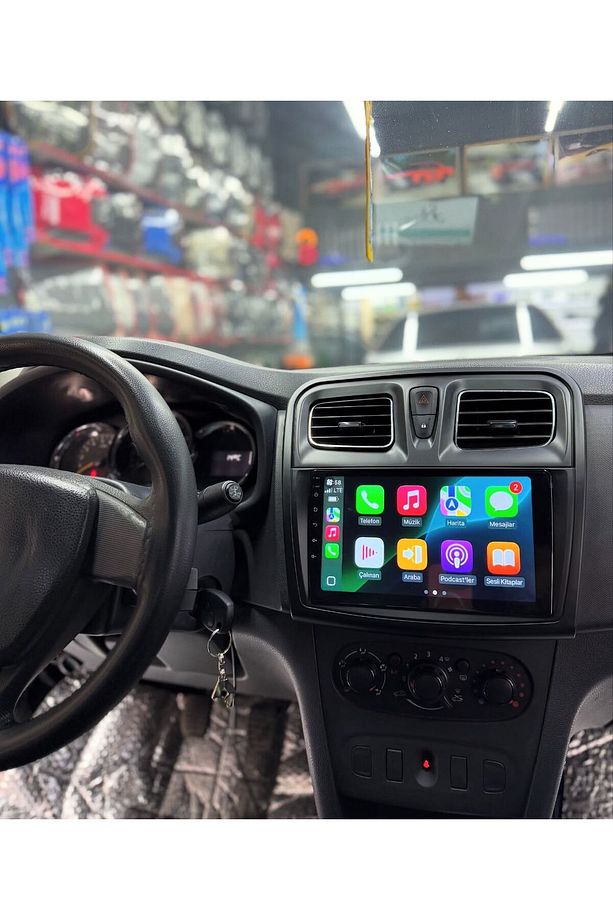 RENAULT SYMBOL KARE PETEK 2012-2019  UYUMLU ANDROİD MULTİMEDİA 2-32 ANDROİD 13 /CARPLAY - 1