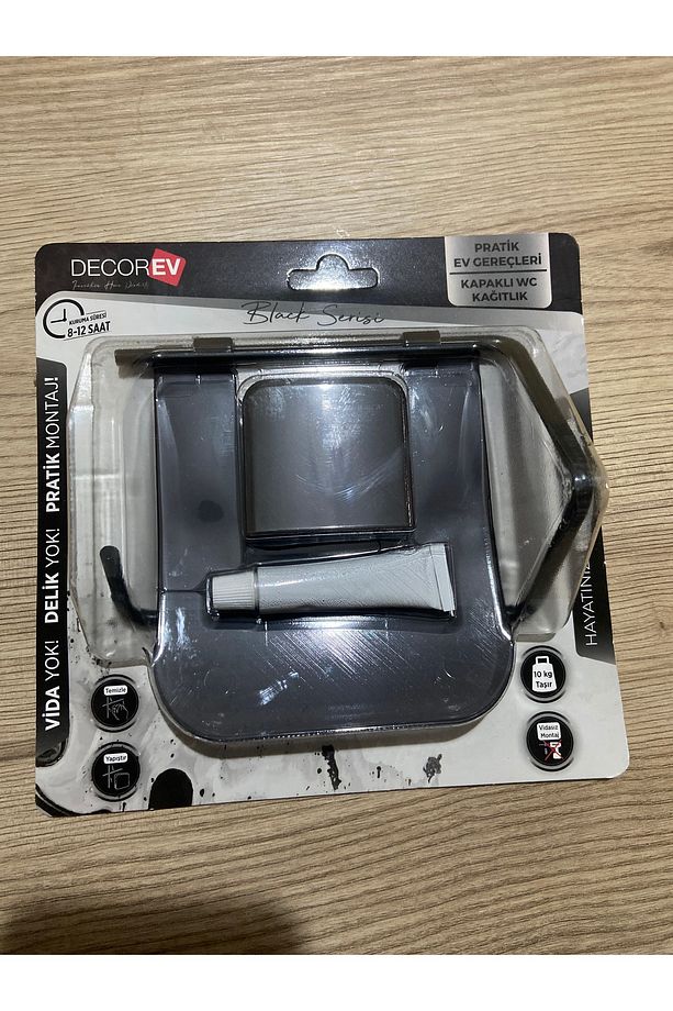 yapışkanlı kapaklı wc kâğıtlık dc-5055 - 1