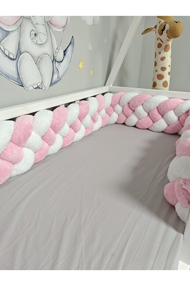 240 cm 4-Piece Knitted Protection Model New Generation Plush Fabric (for 50X90 Basket Cradle)