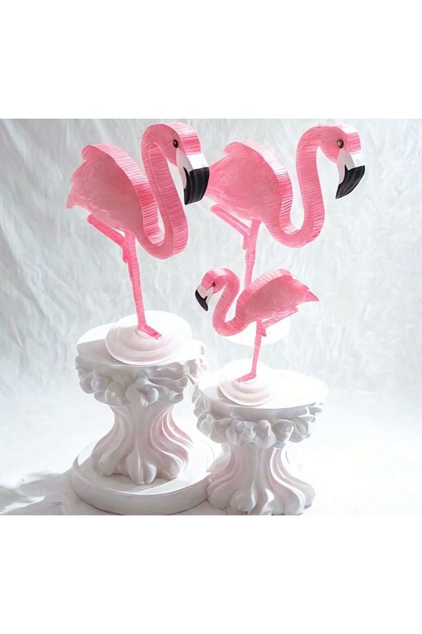 Flamingo Bahçe Dekoru 3 Lü set - 2