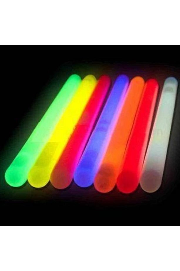Karanlıkta Parlayan Fosforlu Glow Stick Kalın Çubuk 30 cm 1 Adet - 1