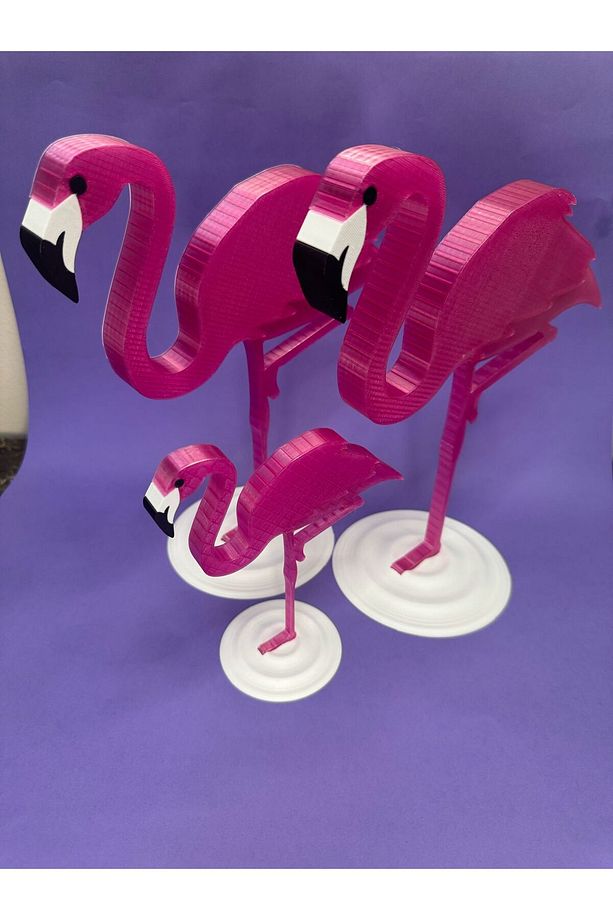 Flamingo Bahçe Dekoru 3 Lü set - 7