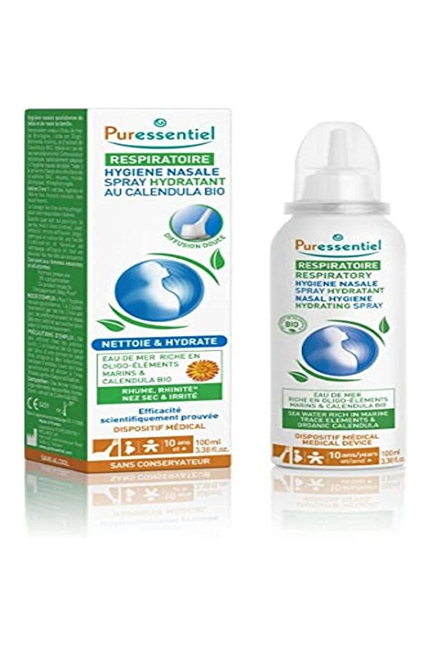 Respiratory Nasal Hygiene Hydrating Spray - Isotonic Solution | 100% Natural | 100 Ml