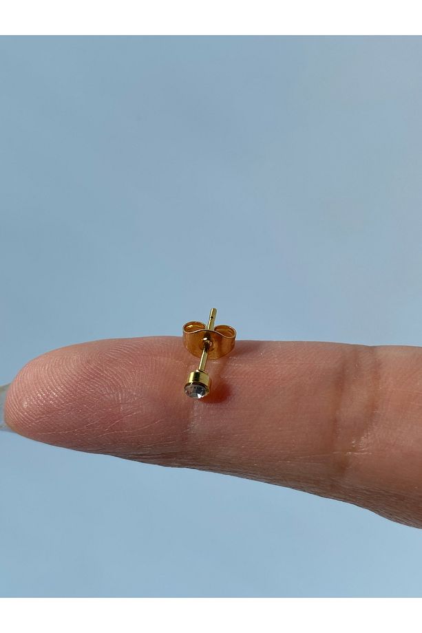 Çelik Tek  Küpe 3 MM - 2