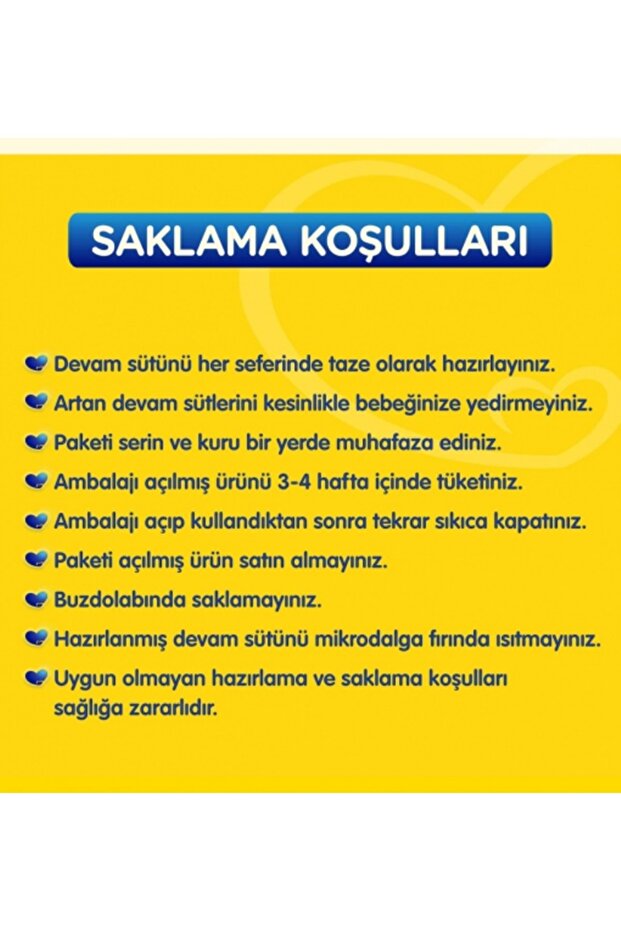 800gr No:2 Devam Sütü (6-12 AY) (6 LI SET) - 7