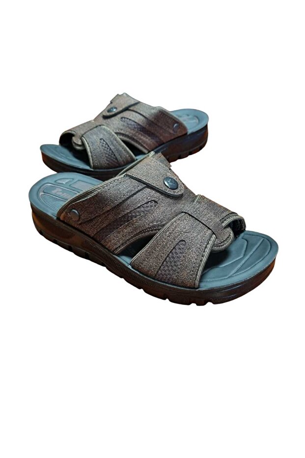 Men's Brown Slippers Sandals Soft Orthopedic Padded Sole Out Slippers