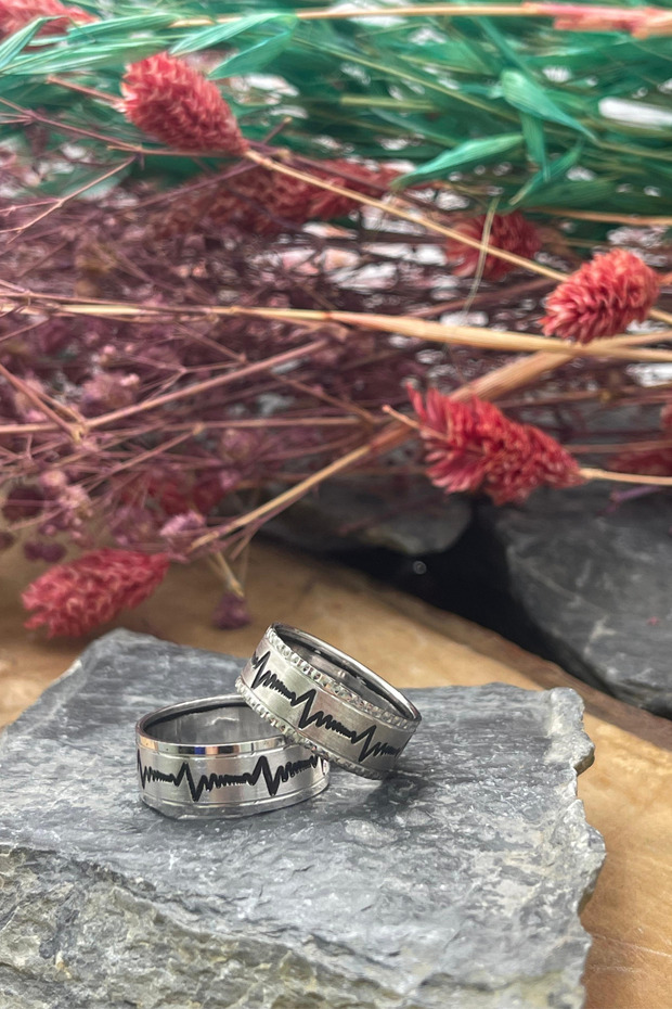 kalem işlemeli ritim model alyans - 2