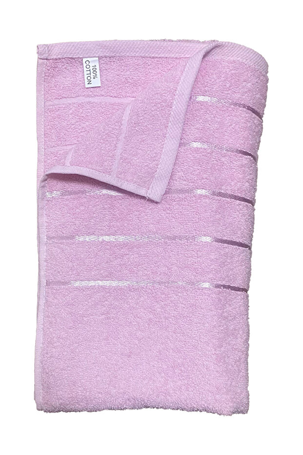 Rózsaszín 100% pamut nagy fürdőlepedő - 3