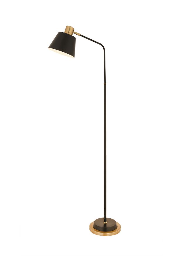 Arrigo Siyah Retro Başlıklı Modern Dekoratif Köşe Lambader - 2