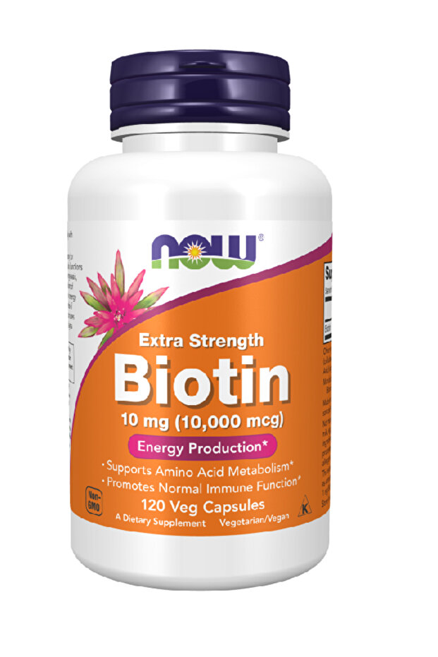Biotin 10 mg (10,000 mcg), Extra Strength 120 Veg Capsules