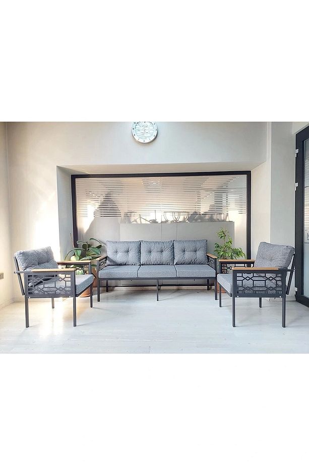 İnci Balkon-bahçe-kafe Çay Seti Koltuk Oturma Takımı-oturma Grubu Çstakımlazer - 1