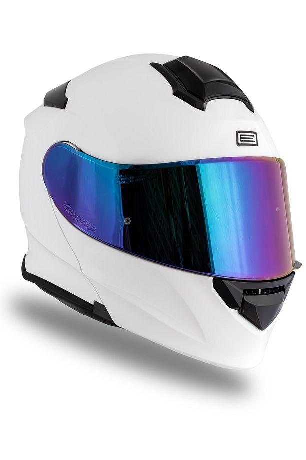 Delta Basic Beyaz Çene Açılır Kask - 1