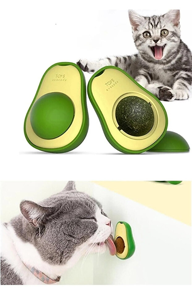 Avocado Catnip Cat Grass Ball Avocado Catnip Toy - 2